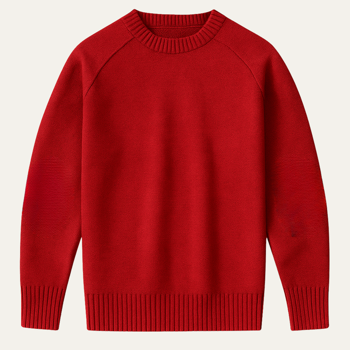 Men's Oversized Knit Sweater Elbow Patches - Vonnera