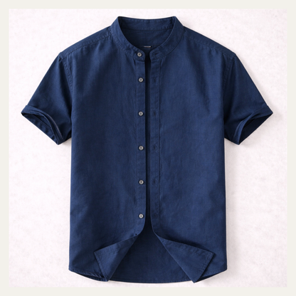 Mens Casual Cotton Linen Shirt - Vonnera