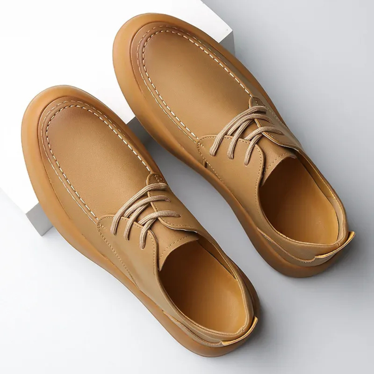 Men's Leather Smart Casual Sneakers - Vonnera