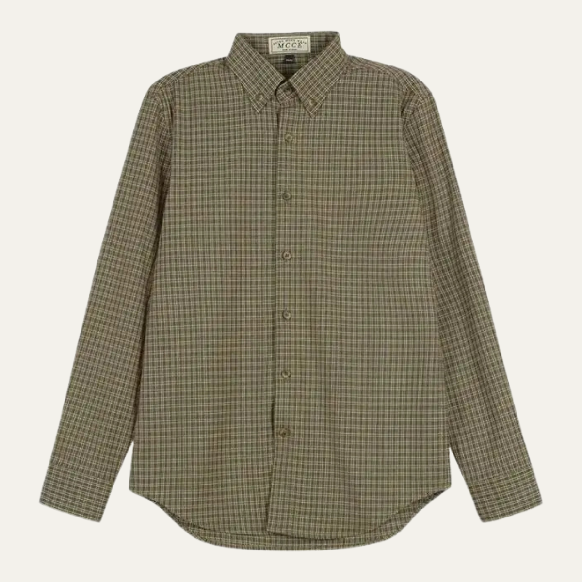 Men's Checkered Dress Shirt Vintage Style Cotton - Vonnera