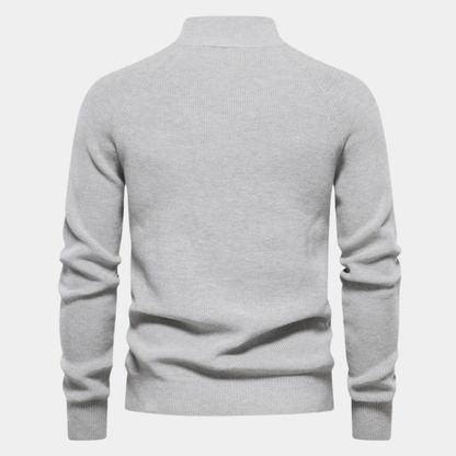 Men's Cotton Quarter Zip Sweater