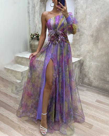 Women's Wrap Dress Formal Wedding Guest