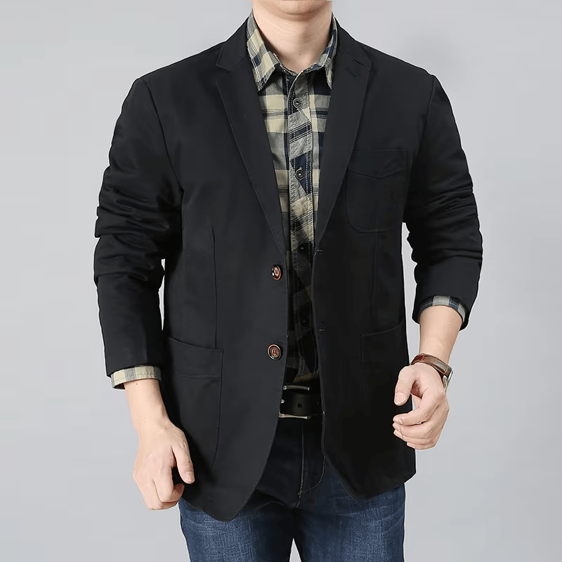 Men's Cotton Twill Blazer - Vonnera