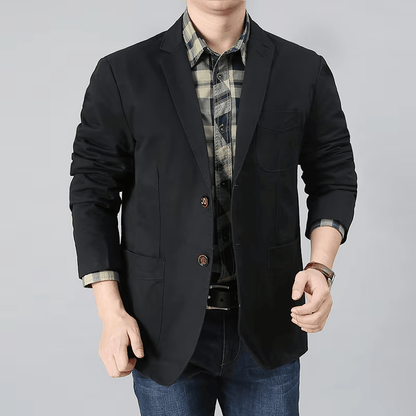 Men's Cotton Twill Blazer - Vonnera