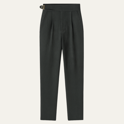 Men's High Waist Pleated Pants - Vonnera