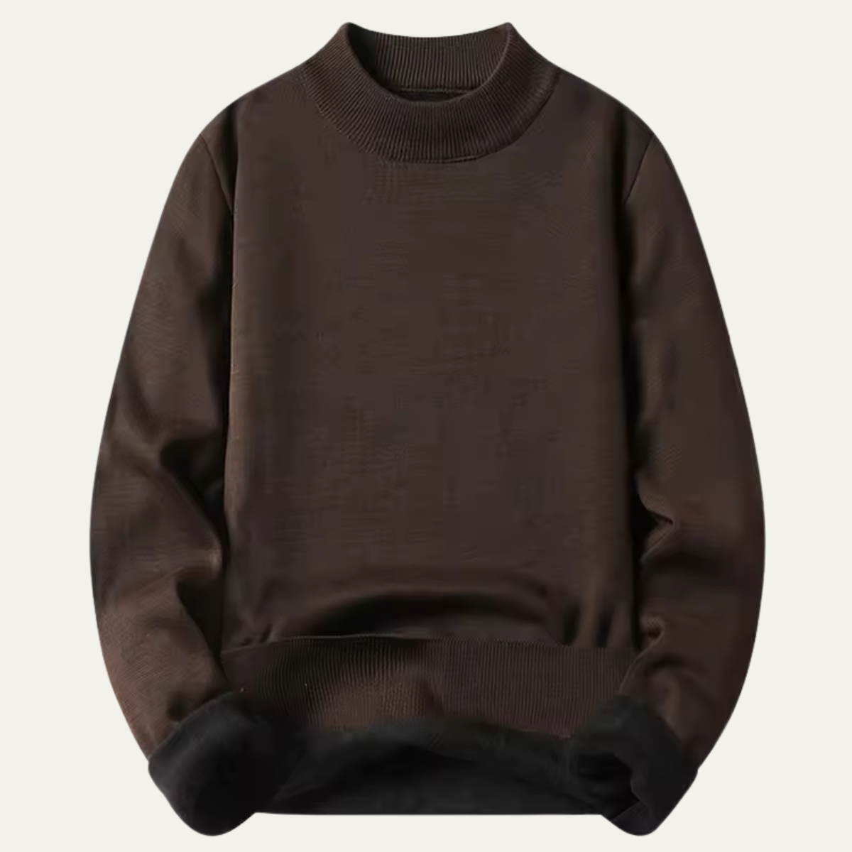 Men's Fleece Lined Crew Neck Sweater - Vonnera