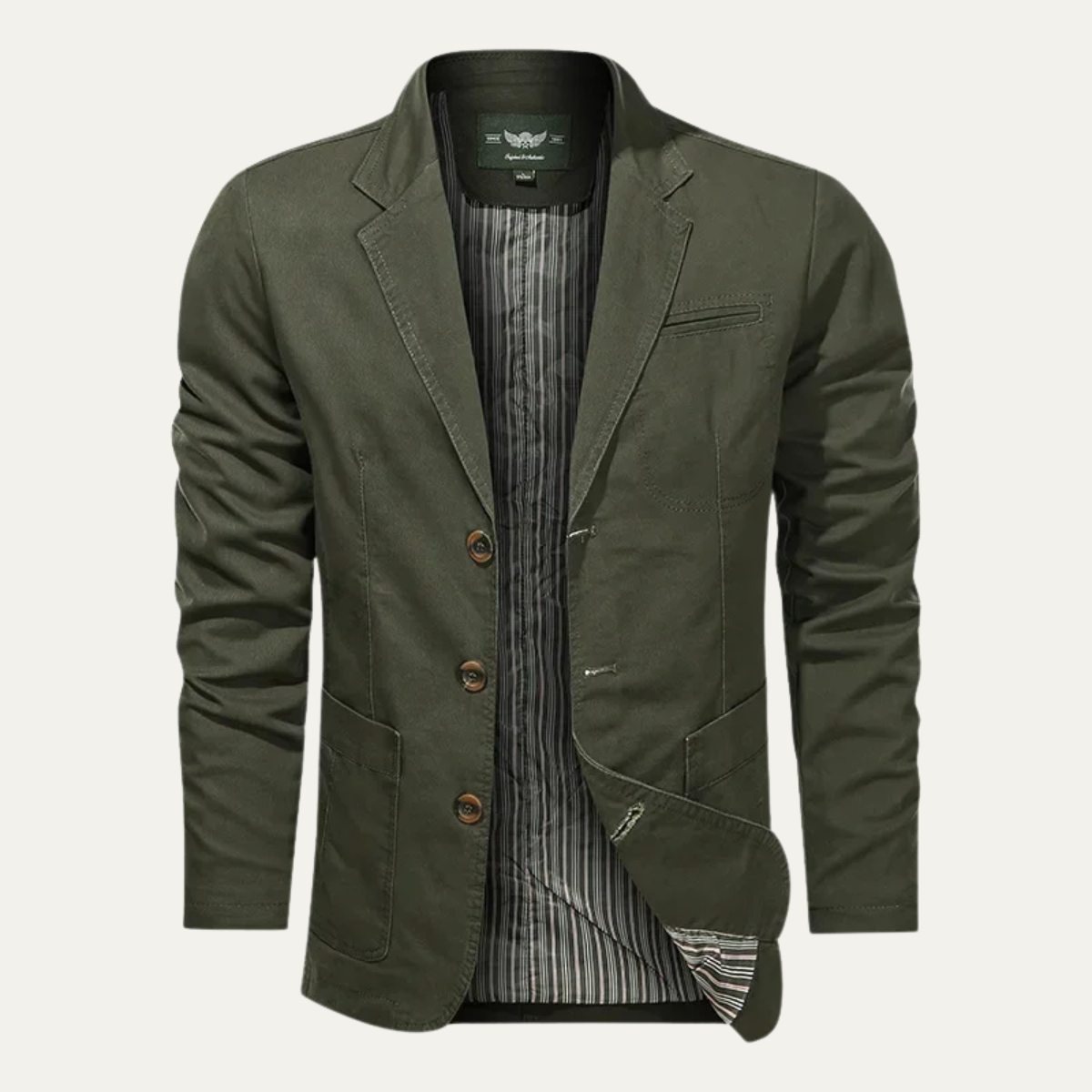 Men's Cotton Blazer Lightweight Beige