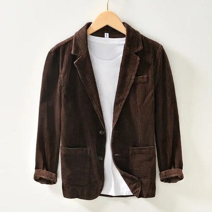 Men's Corduroy Work Jacket Casual Business