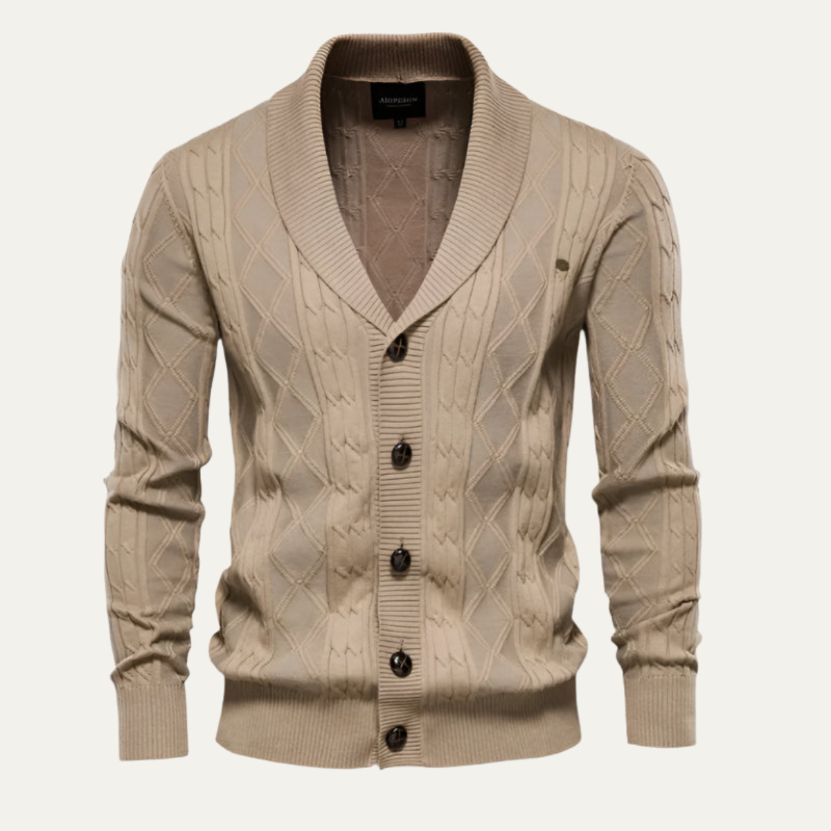 Men's Elegant Cardigan Sweater - Vonnera