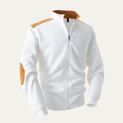 Men's Lightweight Zip Up Knit Sweater