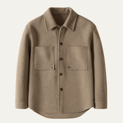 Men's Wool Button Jacket Thick Warm Classic - Vonnera