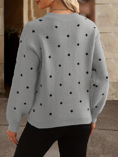 Women's Polka Dot Sweater