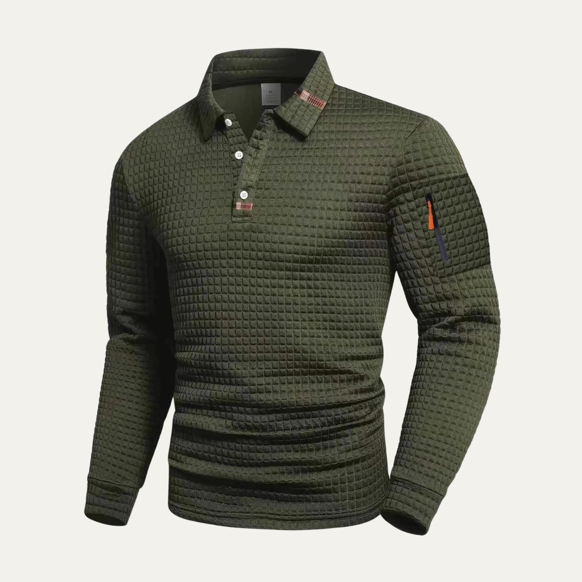 Men's Long Sleeve Golf Polo Shirt Quick Dry