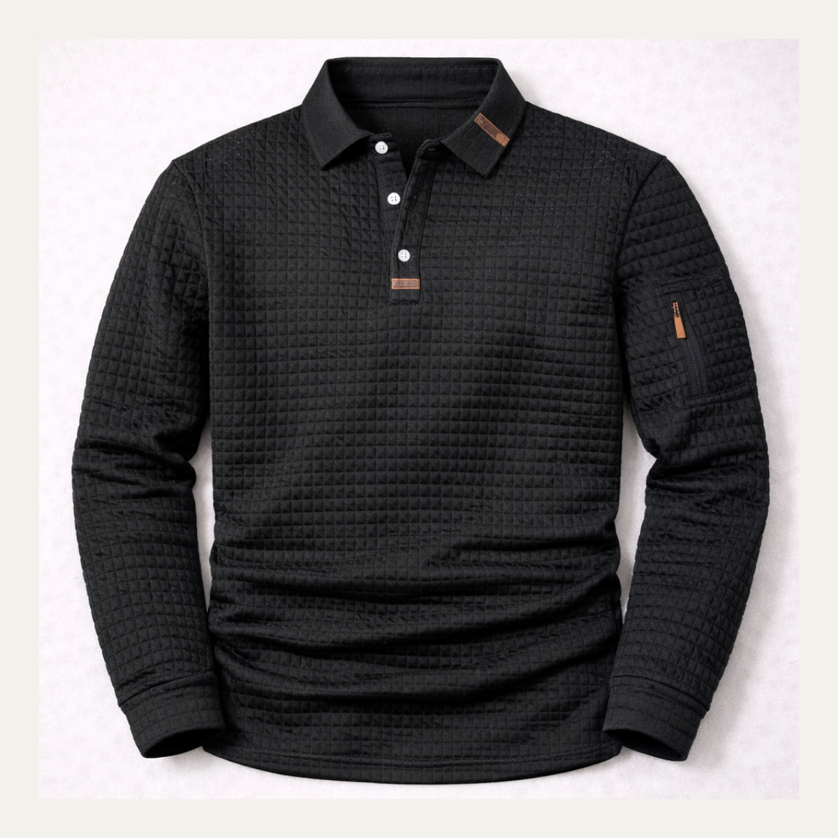 Men's Long Sleeve Golf Polo Shirt Quick Dry - Vonnera