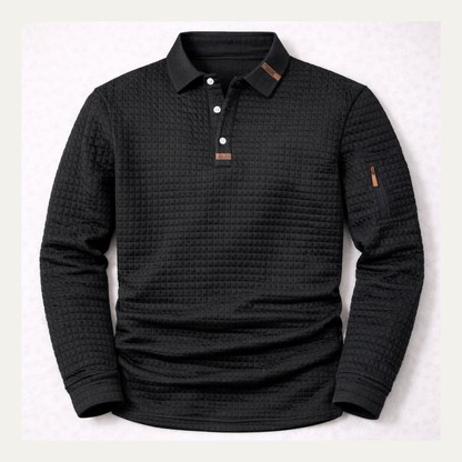 Men's Long Sleeve Golf Polo Shirt Quick Dry - Vonnera