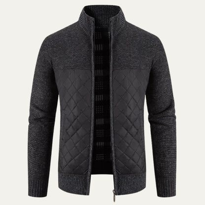 Men's Slim Fit Cardigan Warm Stand Collar - Vonnera
