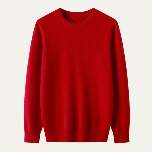 Men's Merino Wool O-Neck Sweater - Vonnera