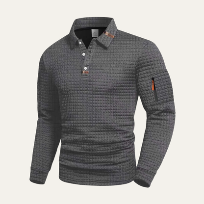 Men's Long Sleeve Polo Shirt Quick Dry