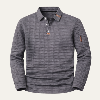 Men's Long Sleeve Polo Shirt Quick Dry - Vonnera