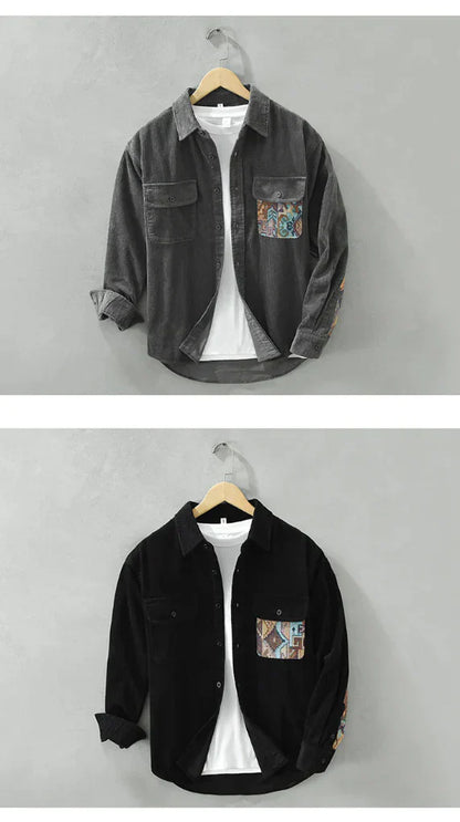 Men's Long Sleeved Shirt Classic Vintage Style