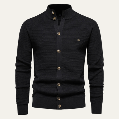 Men's Knitted Cotton Cardigan Buttoned Winter