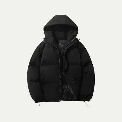 Men's Waterproof Down Puffer Jacket Black - Vonnera