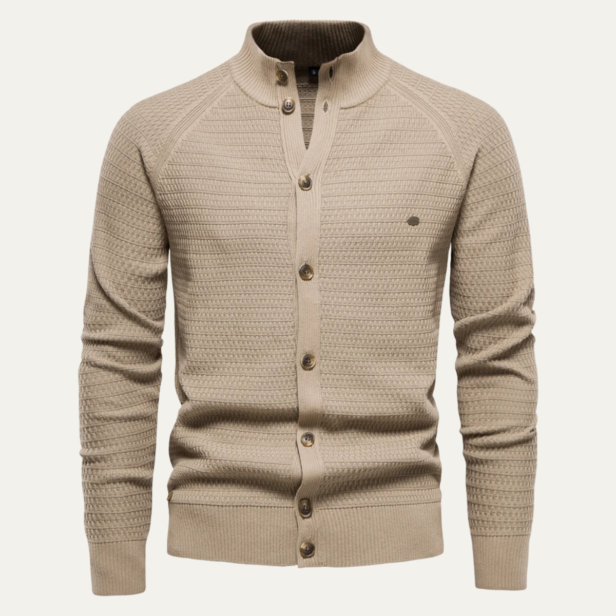 Men's Knitted Cotton Cardigan Buttoned Winter