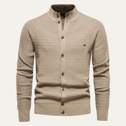 Men's Knitted Cotton Cardigan Buttoned Winter
