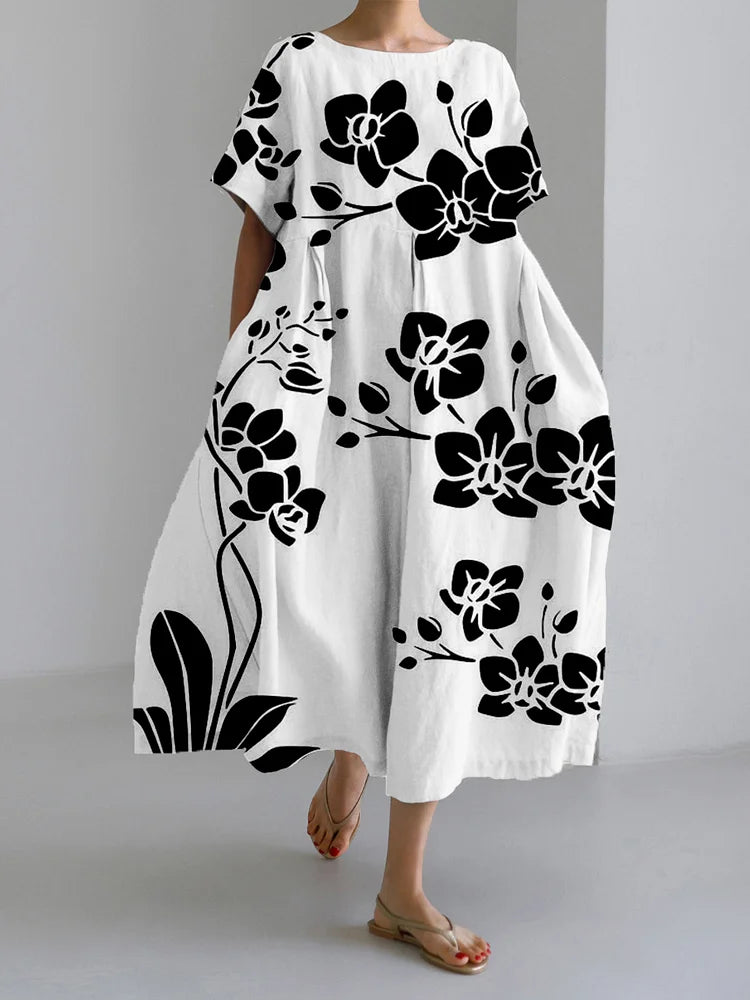 Marisella Women's Floral Dress Comfortable Floating Style - Vonnera