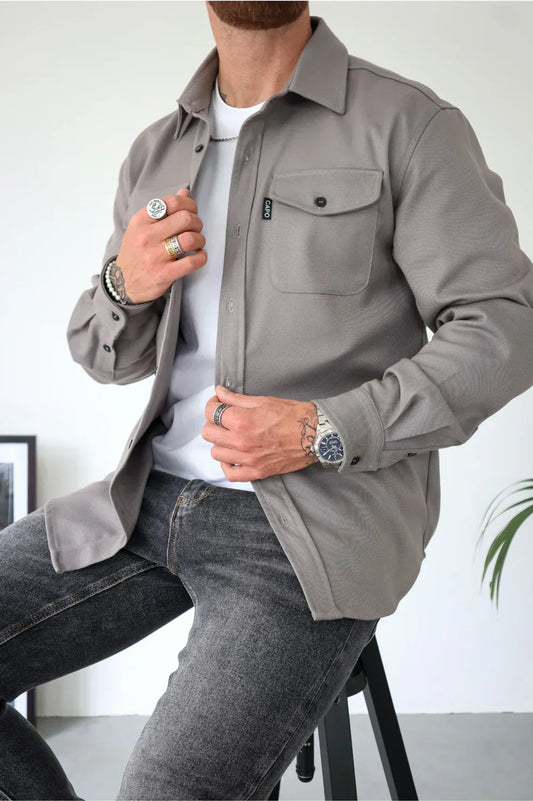 Elijah Men's Casual Overshirt - Vonnera