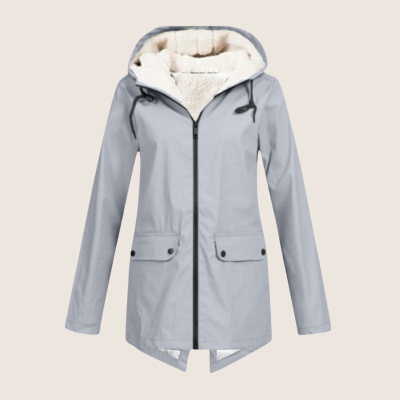 Women's Hooded Winter Jacket Zip Front