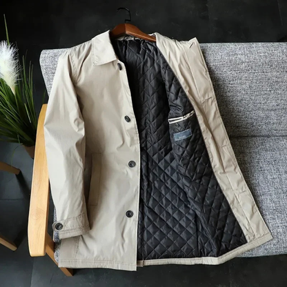 Men's Classic Rain Coat Lightweight Waterproof Long