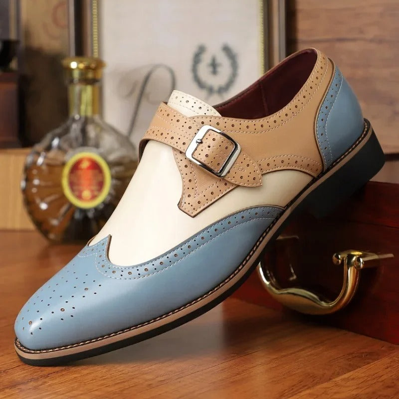 Men's Monk Strap Dress Shoes Buckle - Vonnera