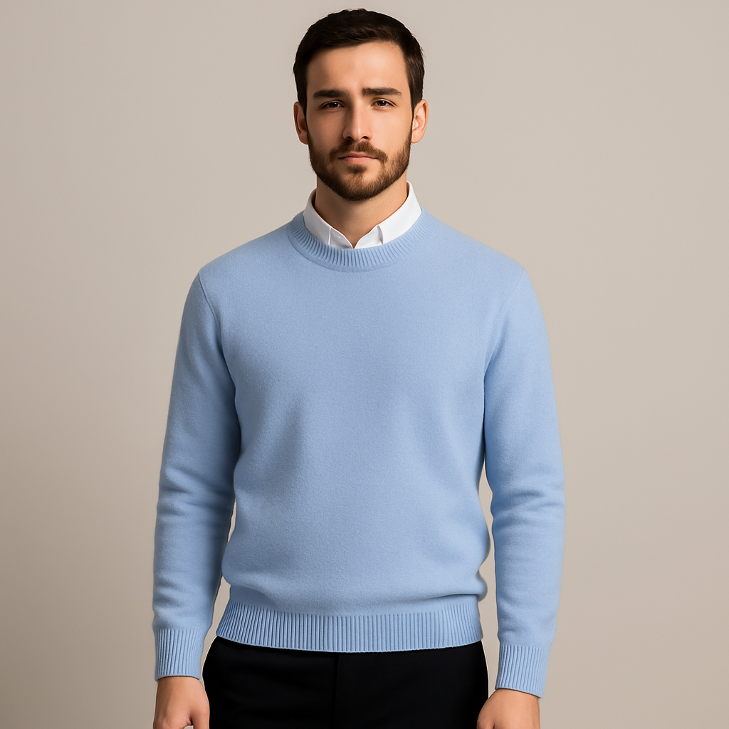 Men's Oversized Fine Wool Sweater - Vonnera