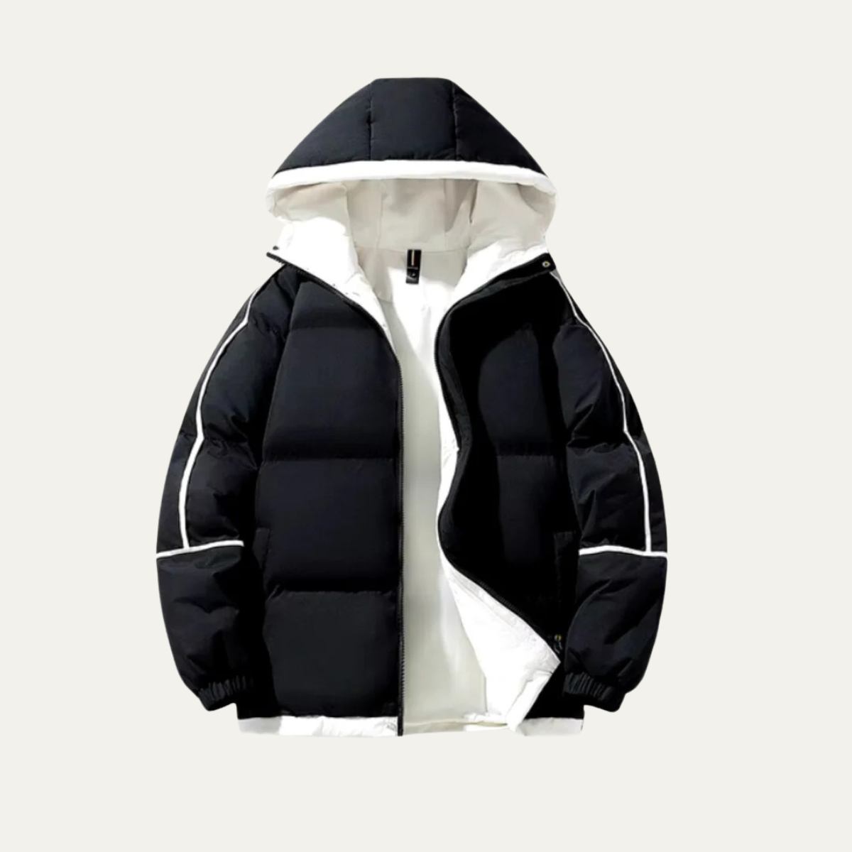 Men's Waterproof Puffer Jacket Hooded Winter Coat - Vonnera
