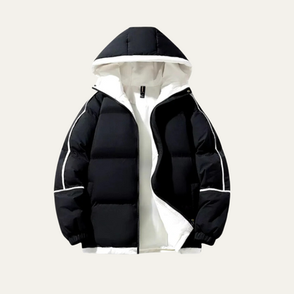 Men's Waterproof Puffer Jacket Hooded Winter Coat - Vonnera