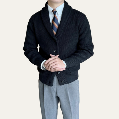 Men's Soft Knit Cardigan Button Up Winter Sweater