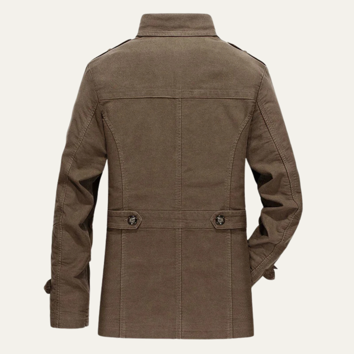 Men's Wool Winter Coat Double Breasted Plaid Lining