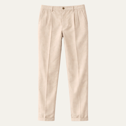 Men's Slim Fit Linen Dress Pants Lightweight - Vonnera