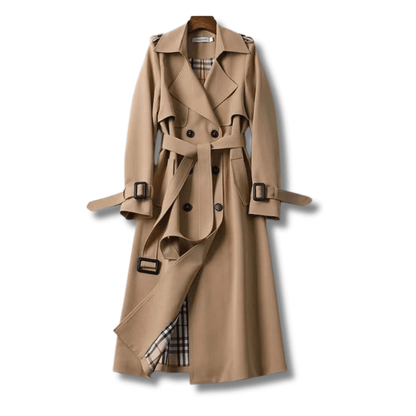 Women's Double-Breasted Trench Coat Classic Water-Resistant - Vonnera