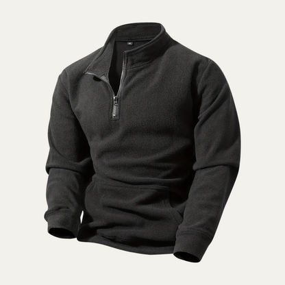 Men's Sherpa Pullover Quarter Zip Fleece Jacket