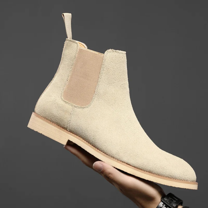 Men's Suede Chelsea Boots Ankle Brown