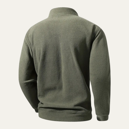 Men's Sherpa Pullover Quarter Zip Fleece Jacket