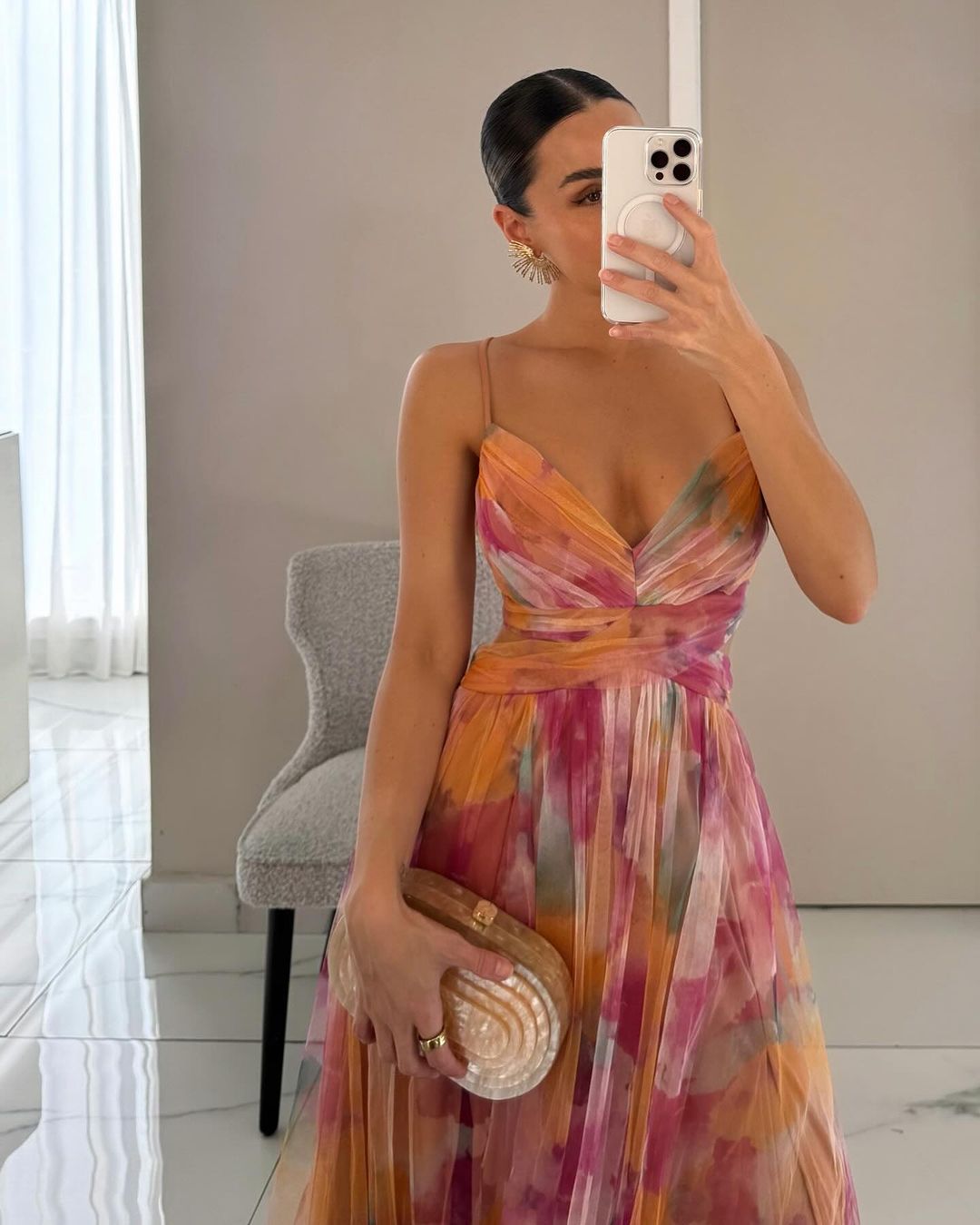 Women's Floral Maxi Dress Elegant