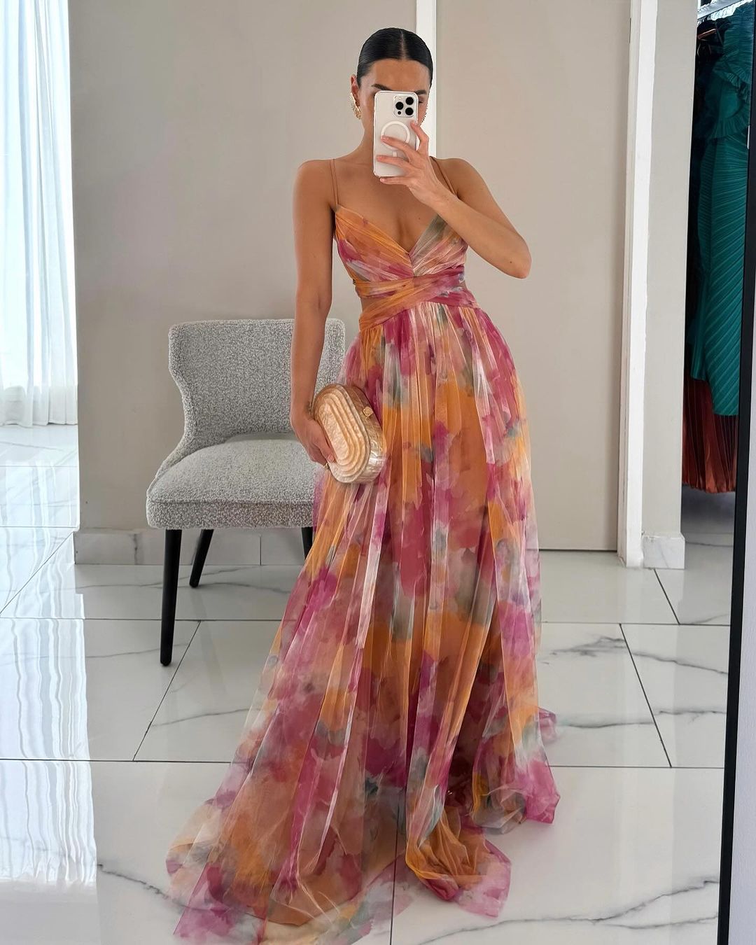 Women's Floral Maxi Dress Elegant - Vonnera