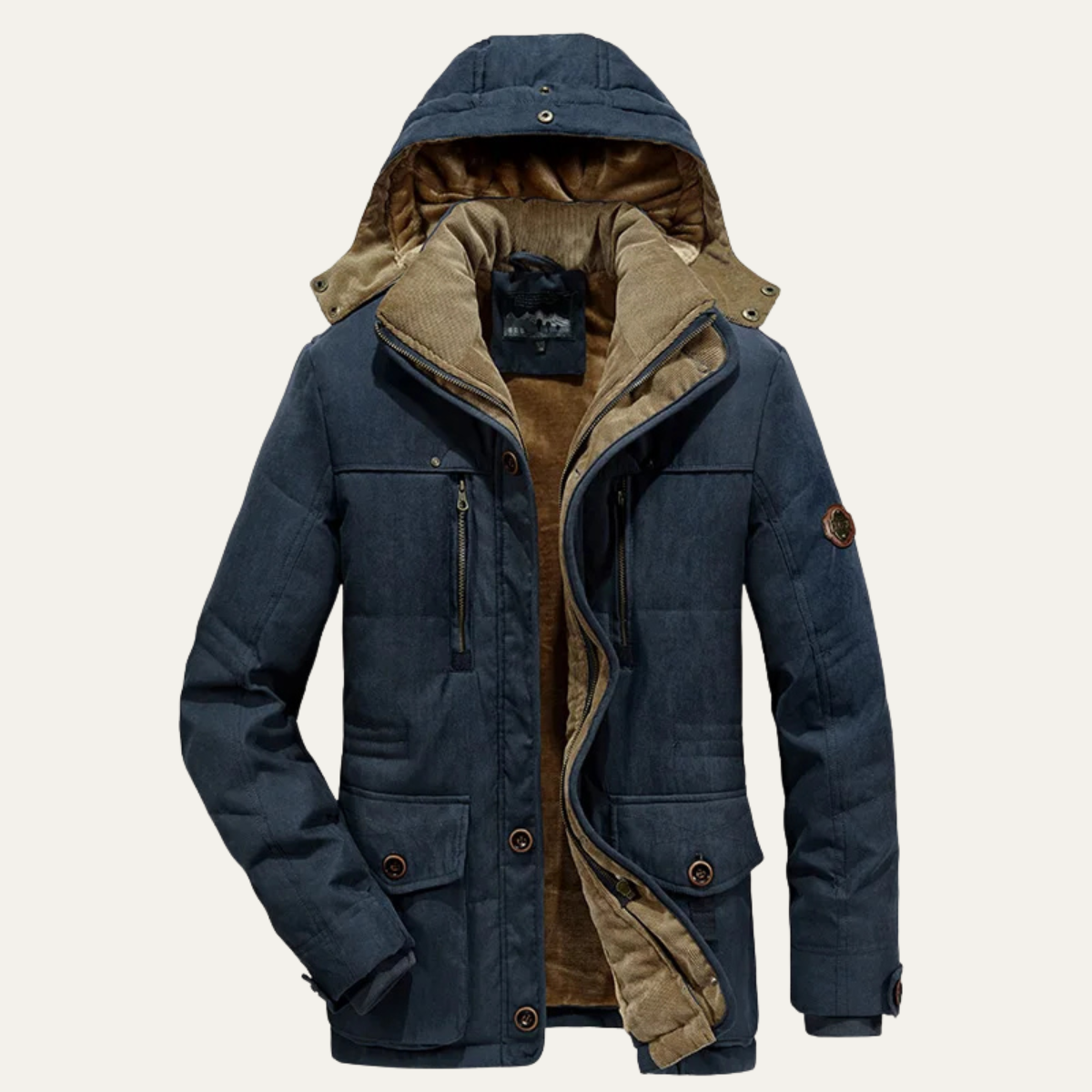 Men's Warm Winter Hooded Parka Jacket - Vonnera