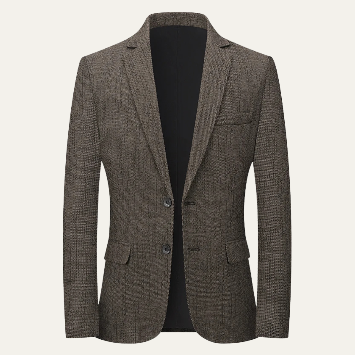 Men's Classic Slim Fit Blazer Two Button Wool Navy - Vonnera