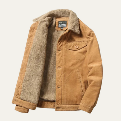 Men's Corduroy Winter Jacket Warm - Vonnera