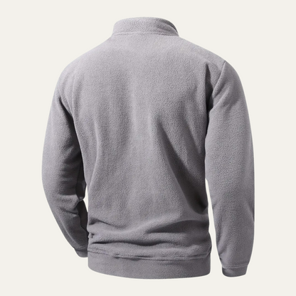 Men's Sherpa Pullover Quarter Zip Fleece Jacket