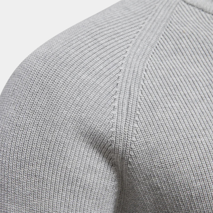 Men's Cotton Quarter Zip Sweater